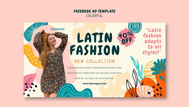 Free PSD colorful template design