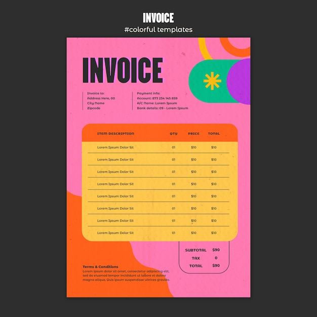 Colorful template design