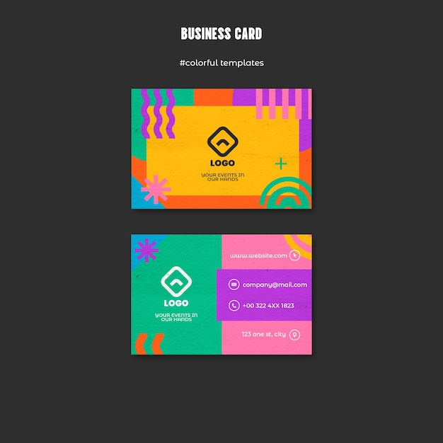 Colorful template design