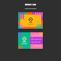 Free PSD colorful template design