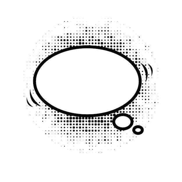 Comic bubbles element isolated