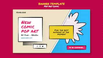 Free PSD comic congress banner template