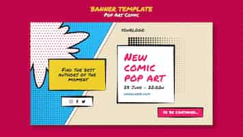 Free PSD comic congress banner template