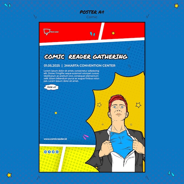 comic poster template