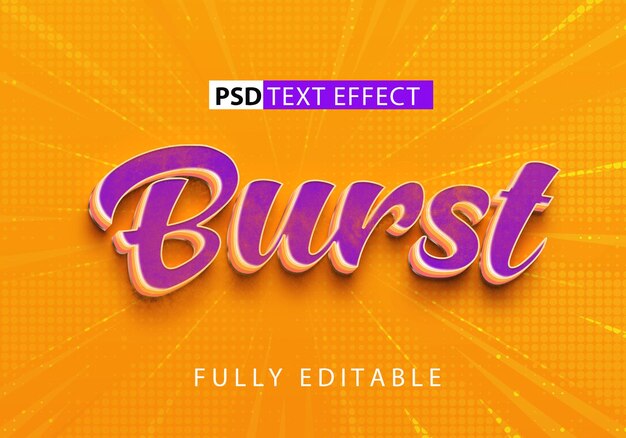 comics style psd text effect