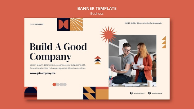 Company banner template