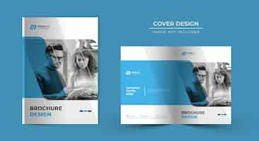 Free PSD company profile cover design template