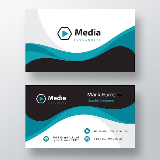 Free PSD company psd business card template