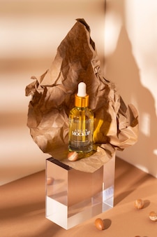 Composizione della disposizione del modello di olio di argan