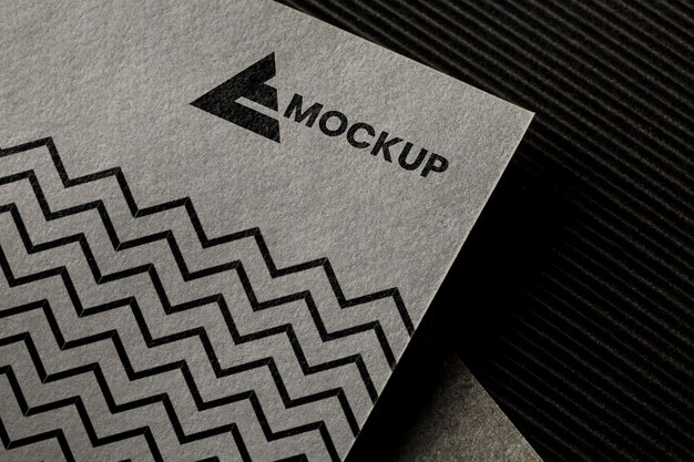 Composition of branding mock-up on card