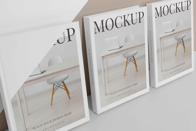 Composition of mock-up book cover