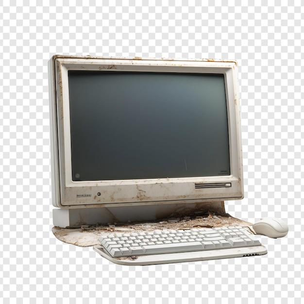 Компьютер изолирован на прозрачном фоне