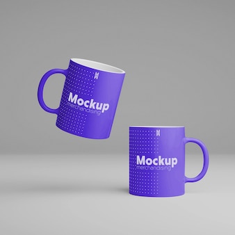 Computer merchandising mockup design