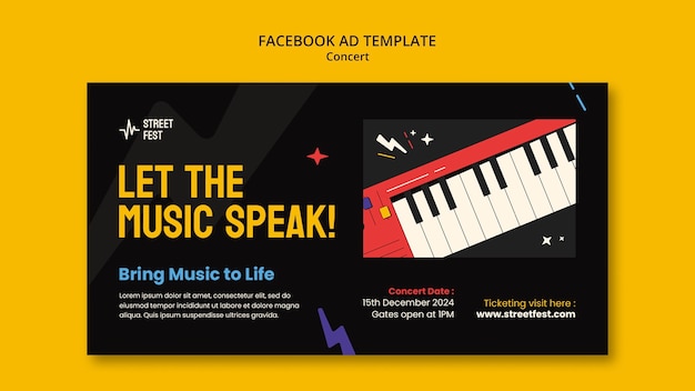 concert design template