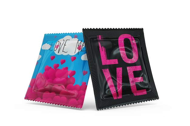 Condoms Mock-Up Isolated – PSD Templates