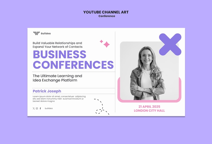 Free PSD conference template design