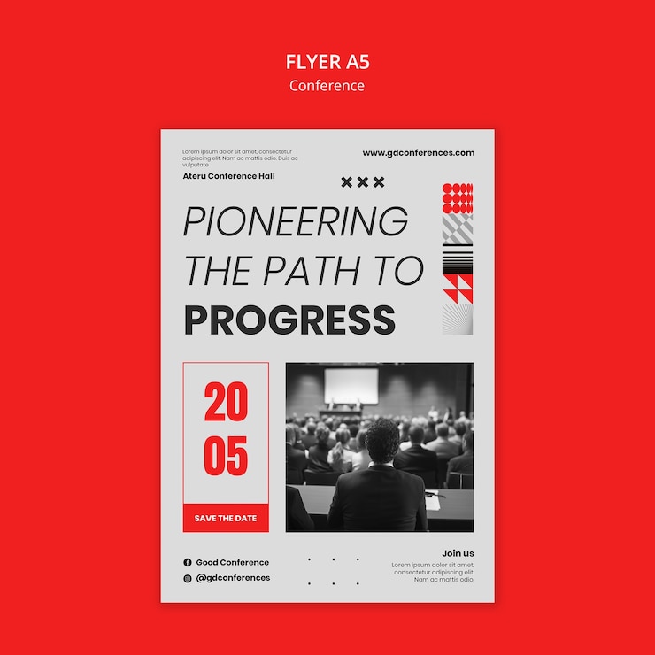 Free PSD conference template design