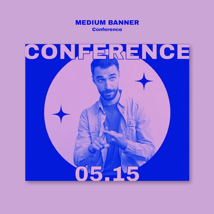 Free PSD conference template design