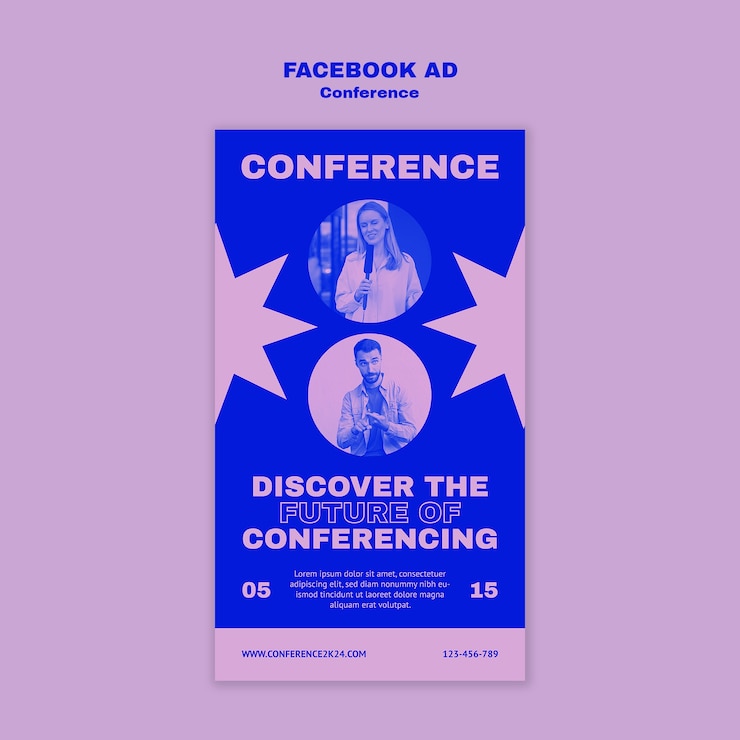 Free PSD conference template design