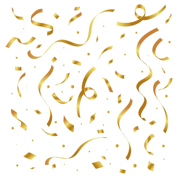 Free PSD confetti celebration isolated