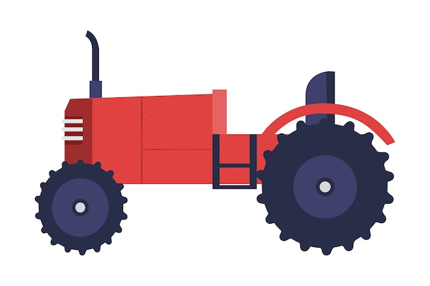 Construction and agriculture vehicle isolated