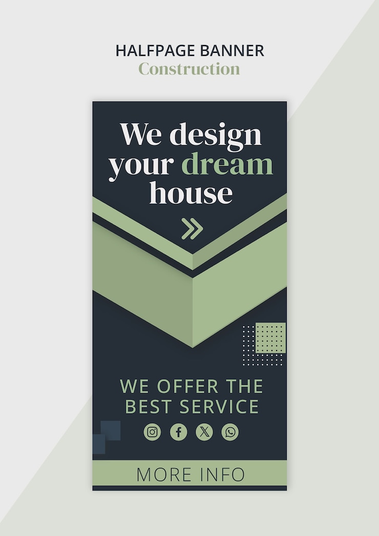 Free PSD construction banner template design