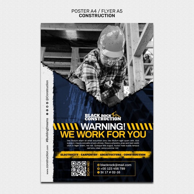 construction template design