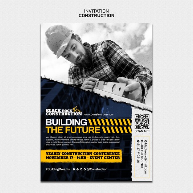 construction template design