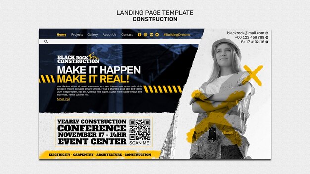 construction template design