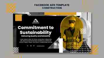 Free PSD construction template design