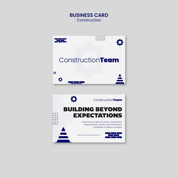 Construction  template design