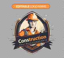 Free PSD constructor logo