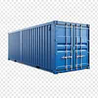 Free PSD container isolated on transparent background