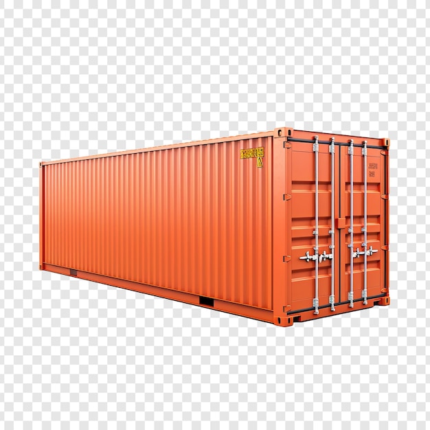 Container isolated on transparent background