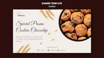 Free PSD cookies store banner template