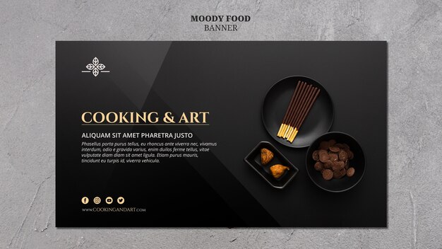 Cooking and art banner theme