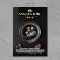 Free PSD cooking and art poster concept