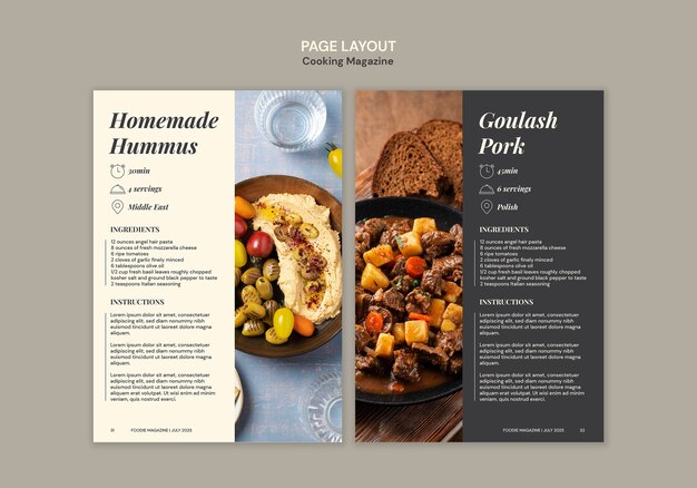 cooking delicious food template