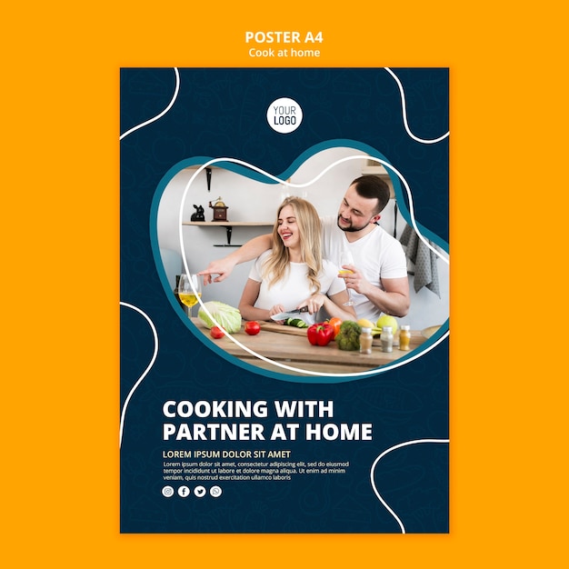 Cooking at home poster