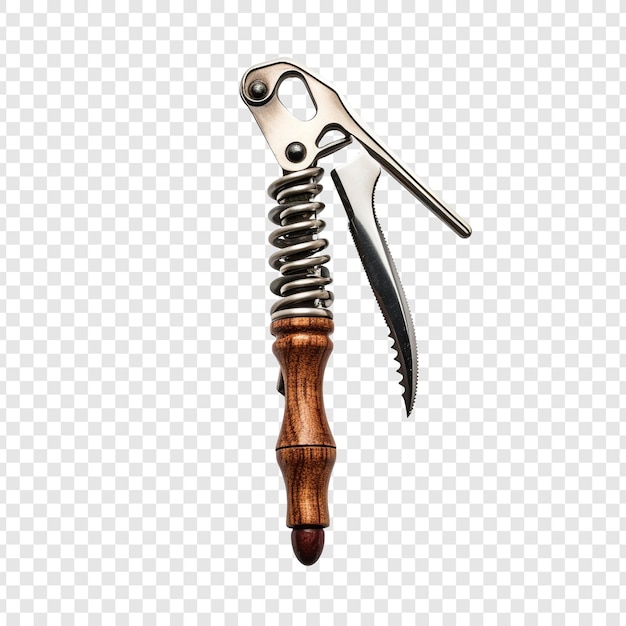 Free PSD corkscrew isolated on transparent background