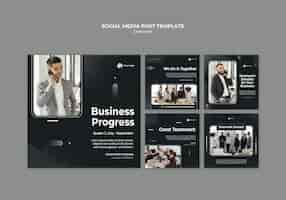 Free PSD corporate ad social media post template