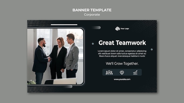 Corporate ad template banner