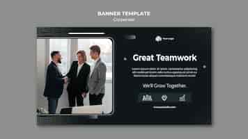 Free PSD corporate ad template banner