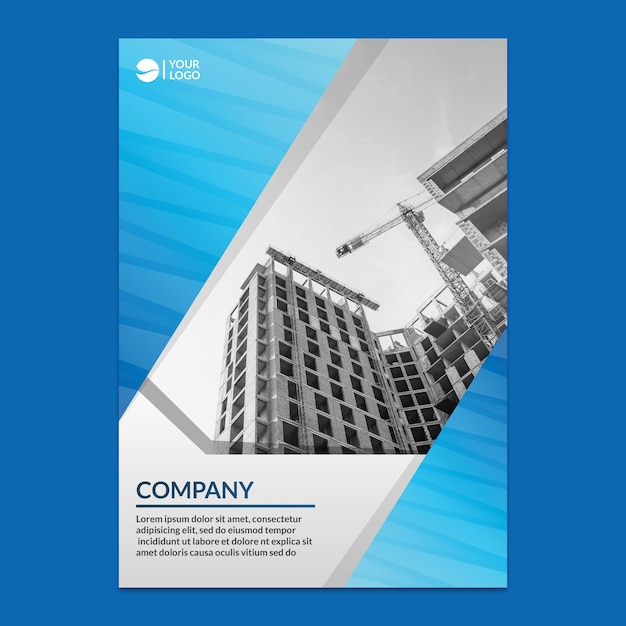 Free PSD corporate annual report mockup