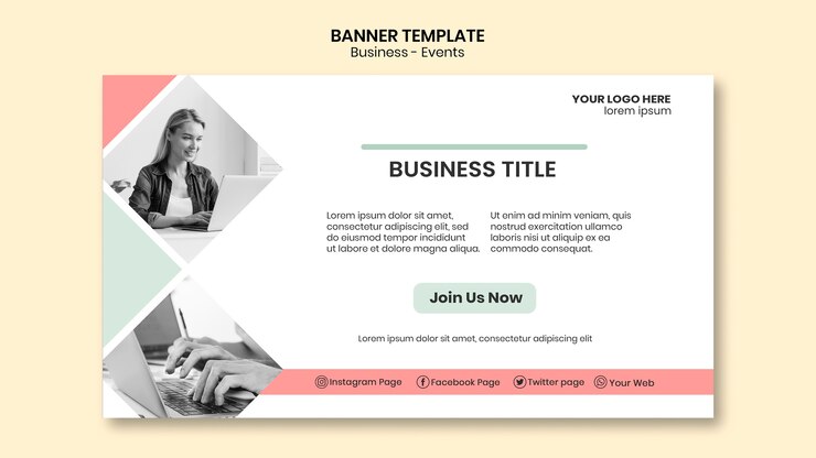Free PSD corporate banner template