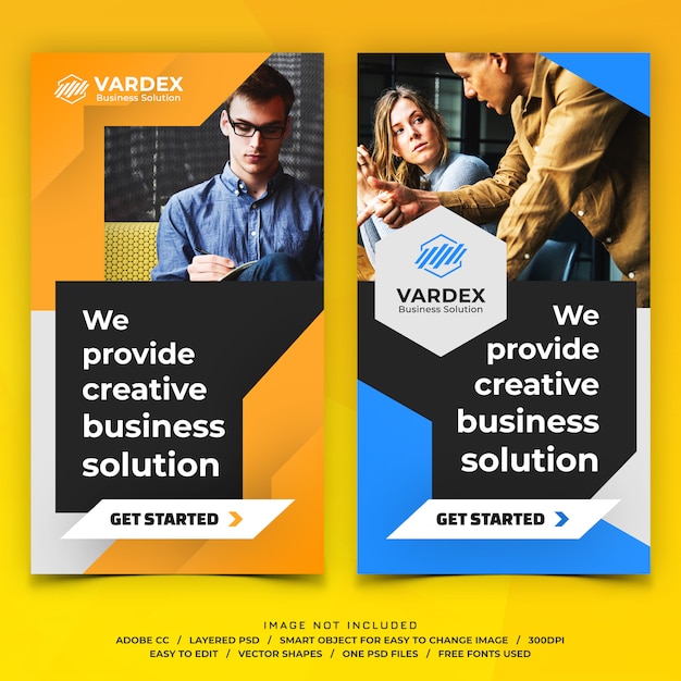 Corporate business instagram stories banners