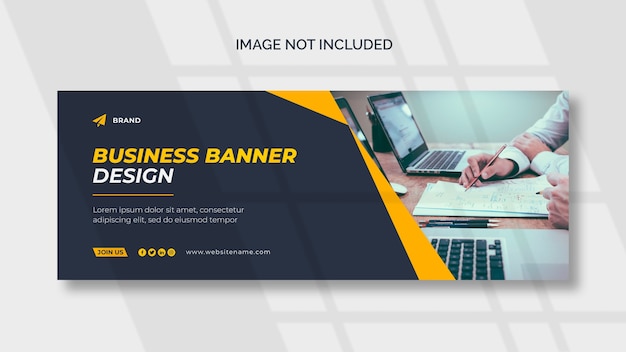 Corporate cover or web banner template