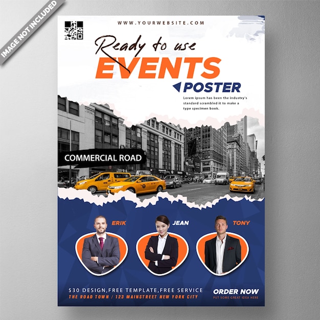 Corporate event poster