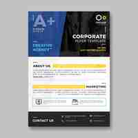 Free PSD corporate flyer template