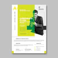 Free PSD corporate flyer template